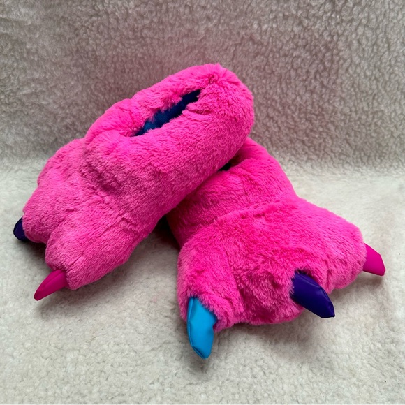 Flash Lights Claws Kids Slippers pink size Large READ - Picture 9 of 12